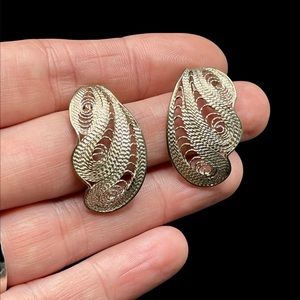 Vintage Spanish sterling earrings